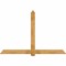 Ekena Millwork Eugene Rough Sawn Timber Gable Bracket, Western Red Cedar, 96"W x 64"H x 4"D x 6"F, 16/12 Pitch GBW096X64X0406EUG00RWR - alternate 1
